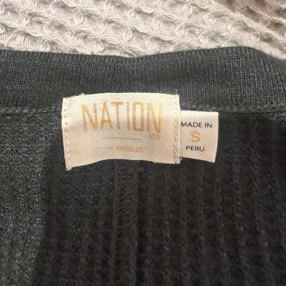 Nation LTD Kate Cardigan / Dress Washed Black Size Small - Picture 3 of 7